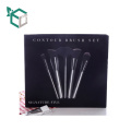 Folding Paper Cosmetic Brush Box Texture Cardboard Lid